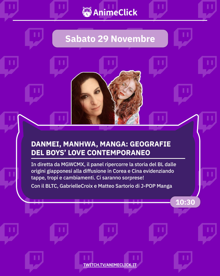 AnimeClick su Twitch: programma dal 24 al 30 novembre